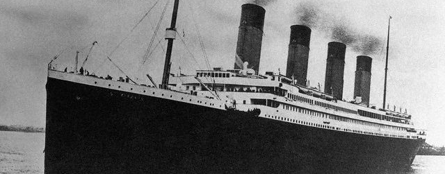 Original caption: 4/15/1912-Photo of the Titanic on its maiden voyage. This was the trip on which it sunk. Filed 2/21/1938. ca. April 1912